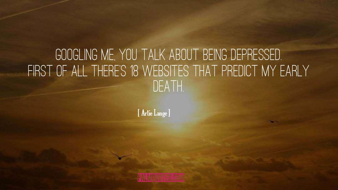 Being Depressed quotes by Artie Lange