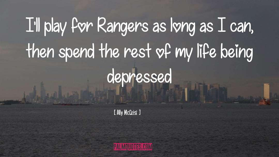 Being Depressed quotes by Ally McCoist