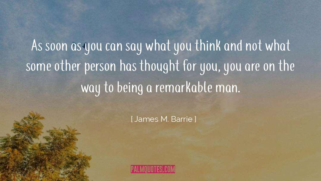 Being Different quotes by James M. Barrie