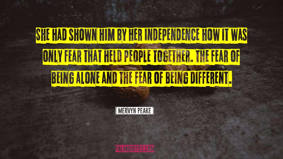 Being Different quotes by Mervyn Peake