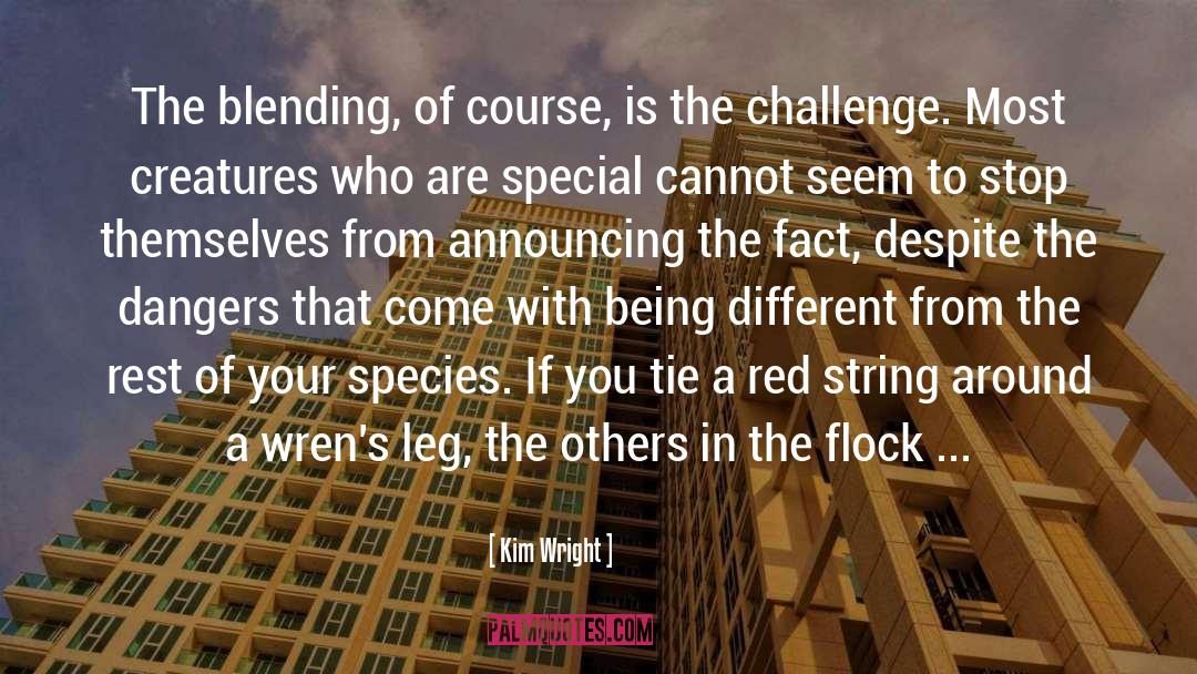 Being Different quotes by Kim Wright