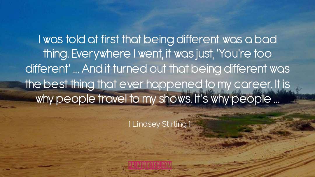 Being Different quotes by Lindsey Stirling