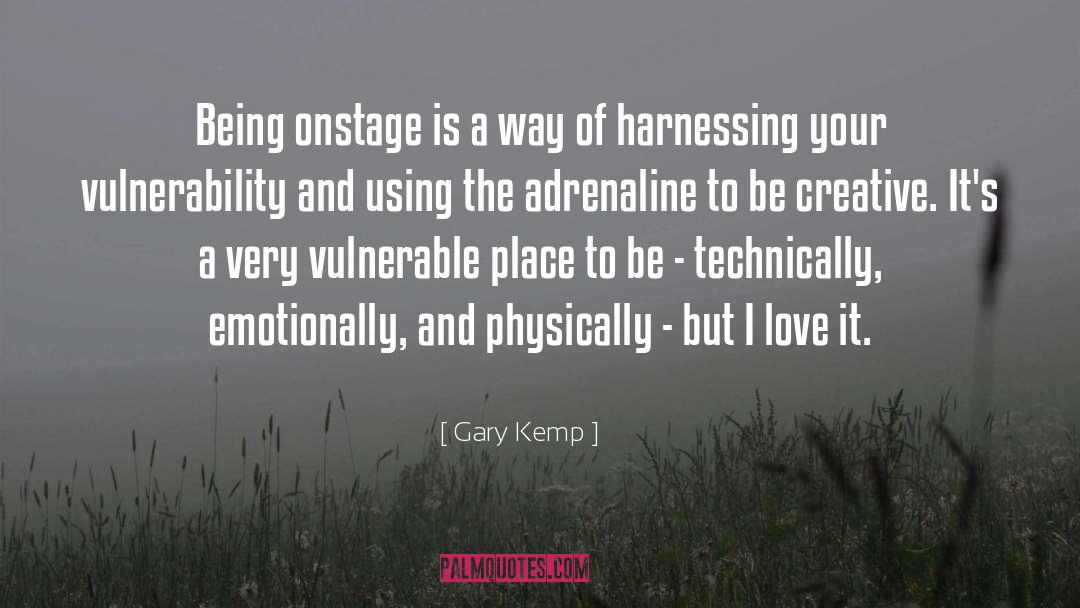 Being Emotionally Numb quotes by Gary Kemp