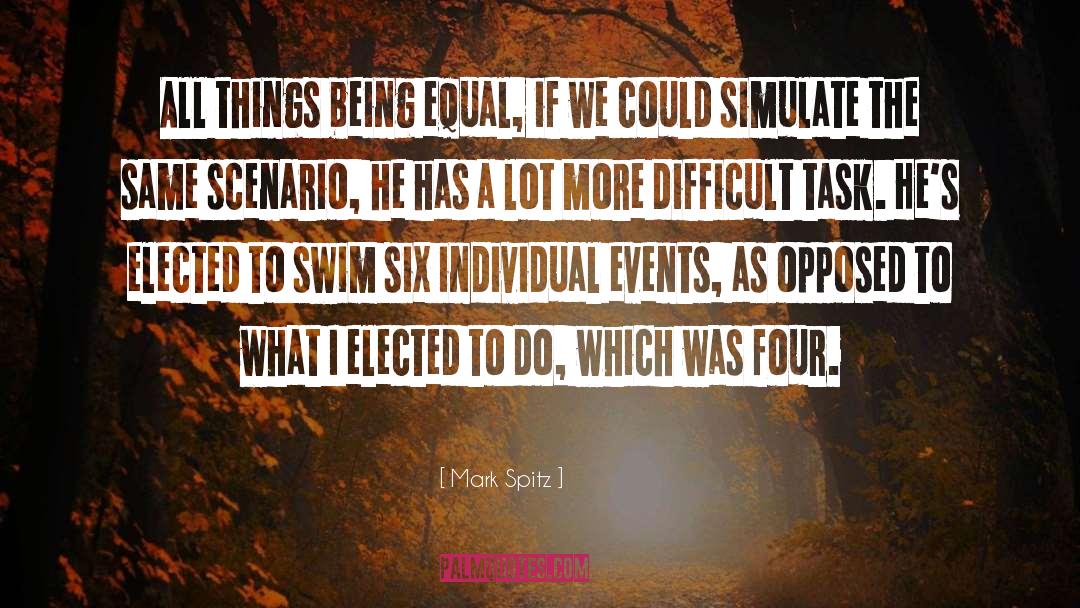 Being Equal quotes by Mark Spitz