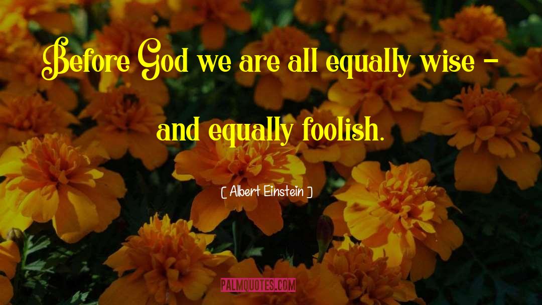 Being Equal quotes by Albert Einstein