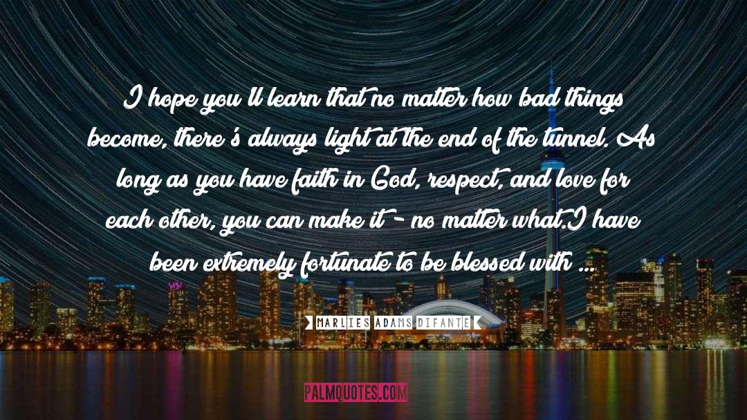 Being Fortunate For What You Have quotes by Marlies Adams Difante