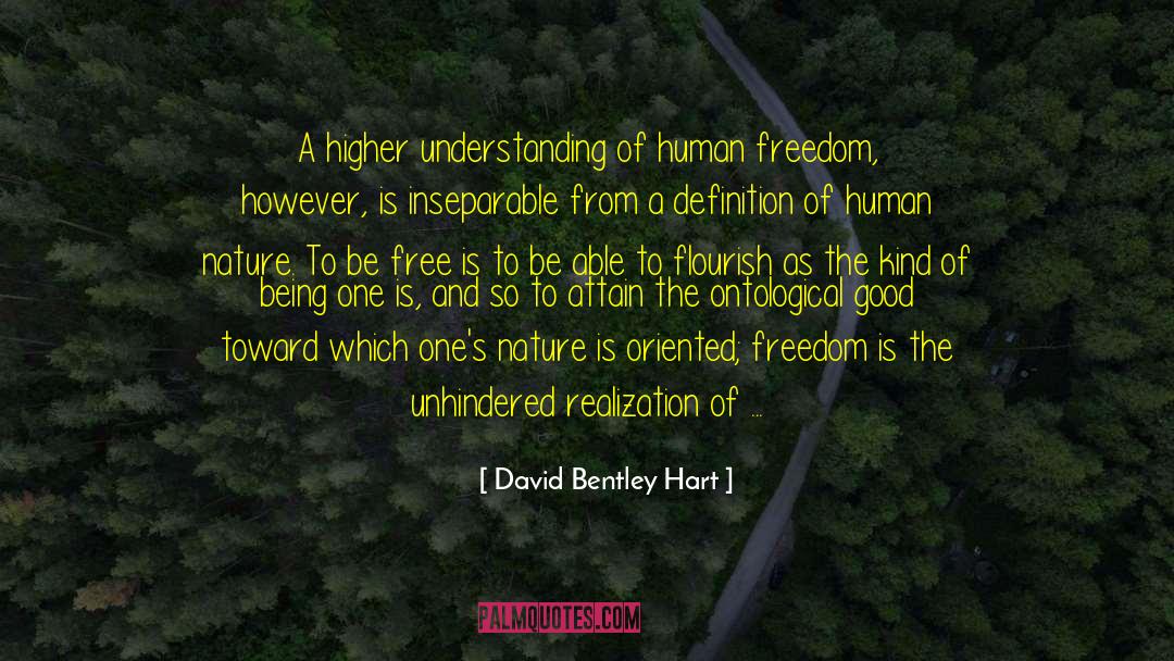 Being Free From Prison quotes by David Bentley Hart