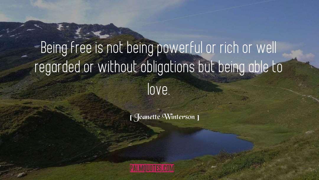 Being Free quotes by Jeanette Winterson
