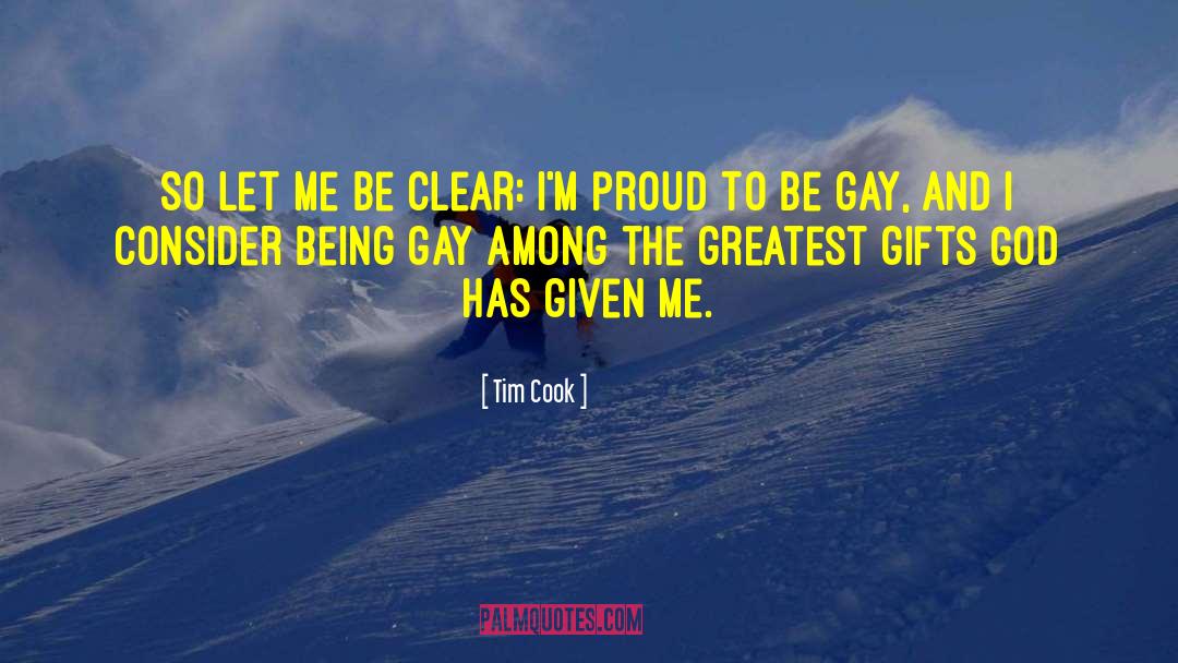 Being Gay quotes by Tim Cook