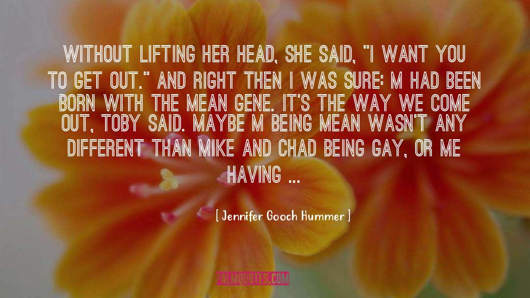 Being Gay quotes by Jennifer Gooch Hummer