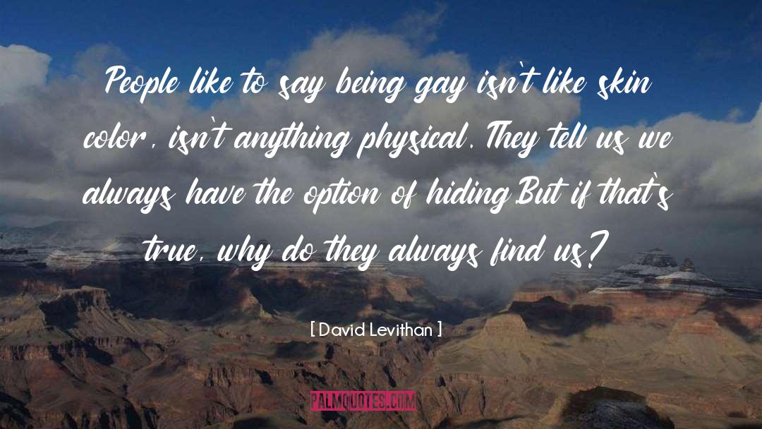 Being Gay quotes by David Levithan