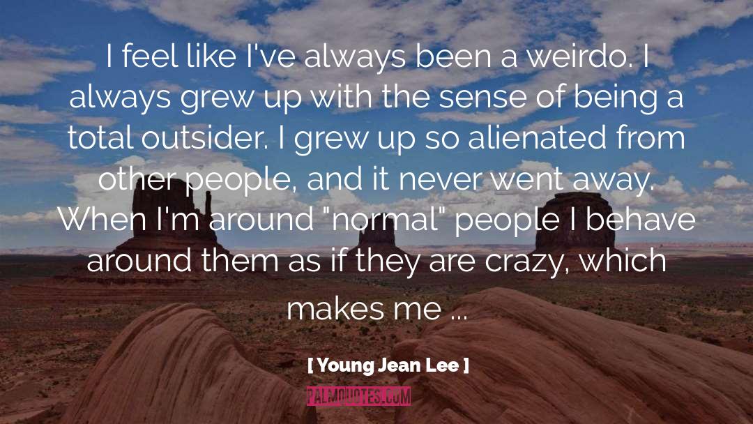 Being Grumpy quotes by Young Jean Lee