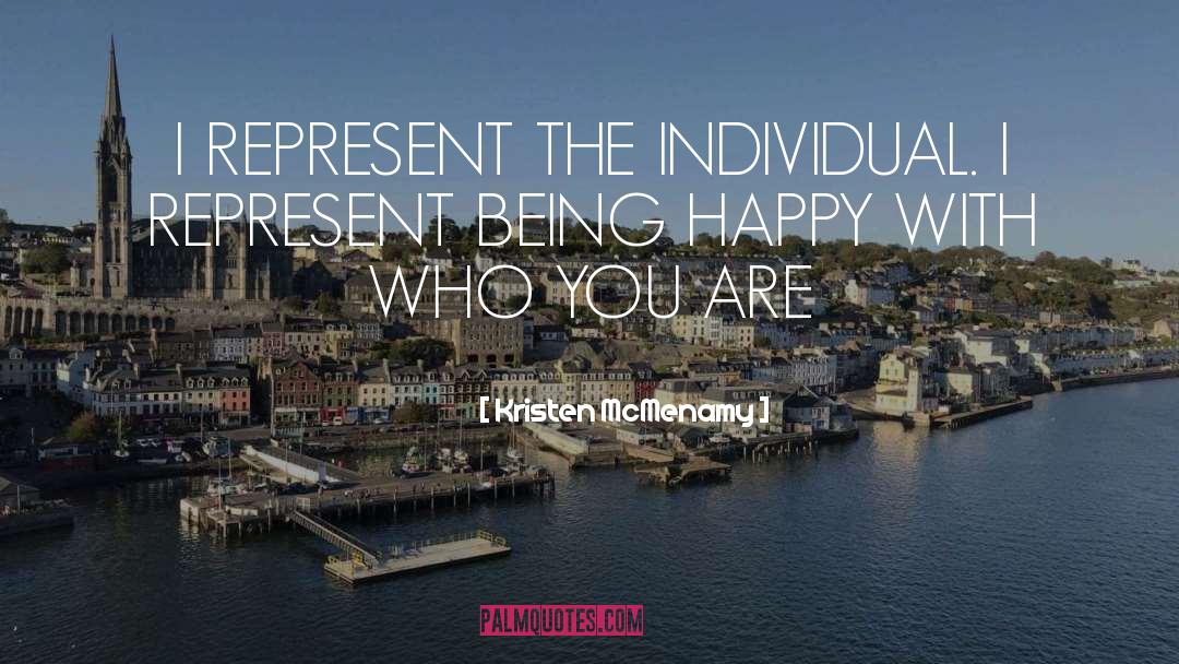 Being Happy quotes by Kristen McMenamy