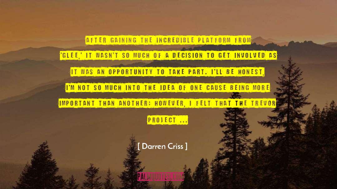 Being Honest With Oneself quotes by Darren Criss