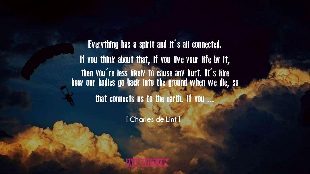 Being Hurt By Someone You Like quotes by Charles De Lint