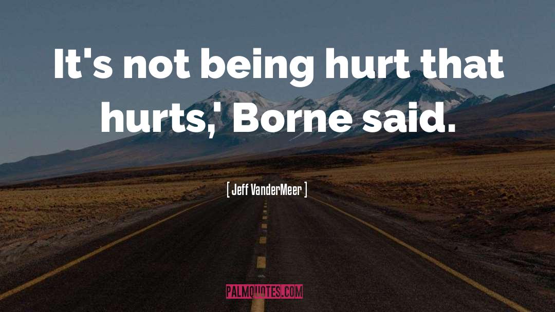 Being Hurt quotes by Jeff VanderMeer