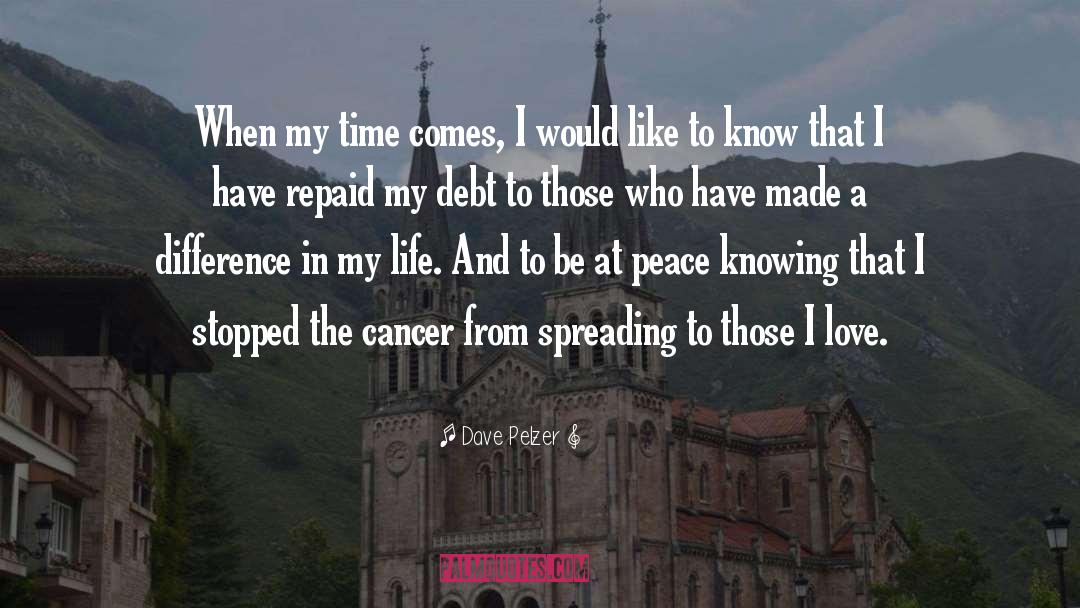 Being In Debt From College quotes by Dave Pelzer