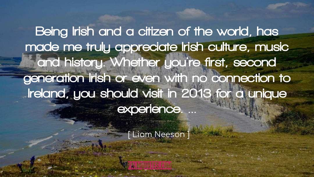 Being Irish quotes by Liam Neeson