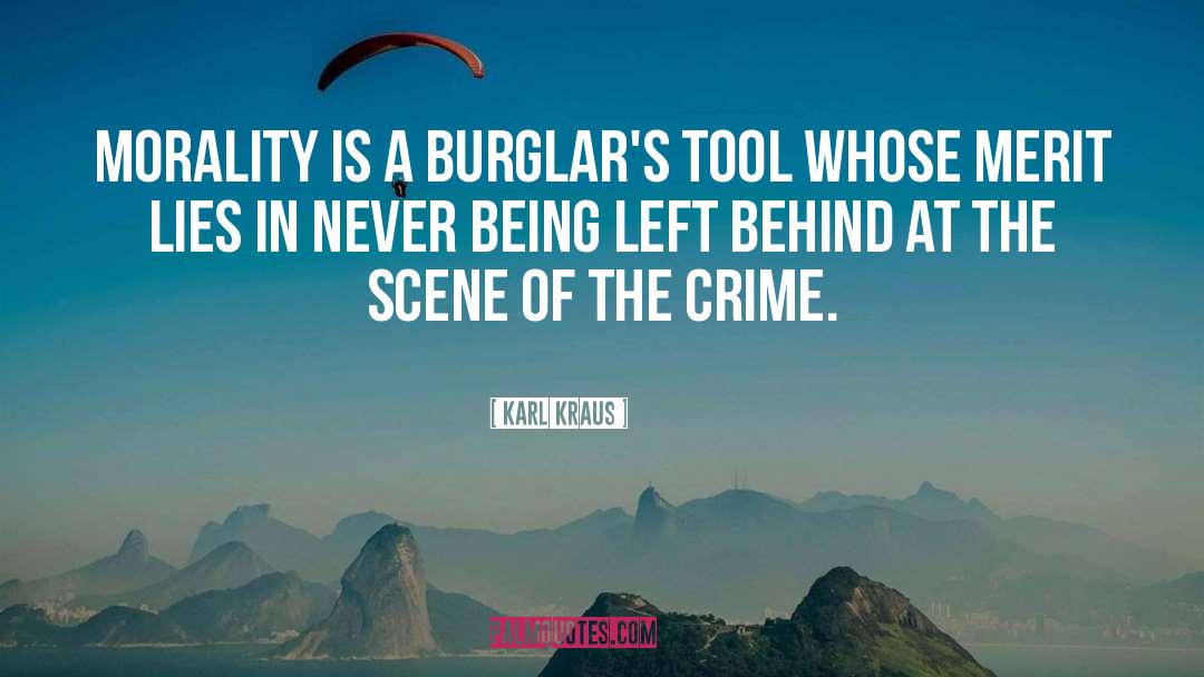 Being Left quotes by Karl Kraus