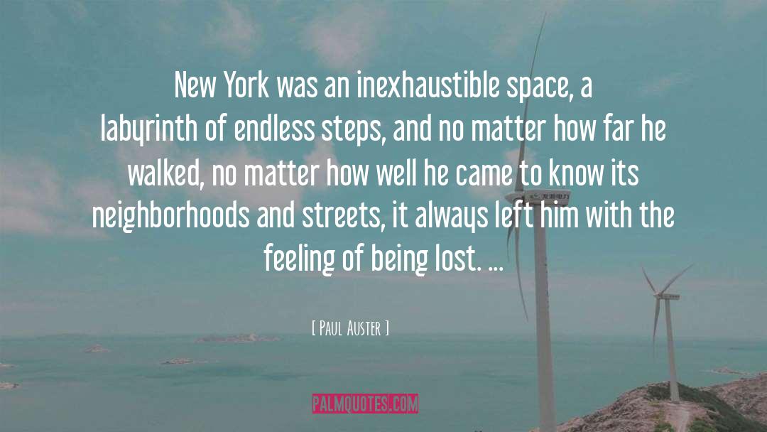 Being Lost quotes by Paul Auster