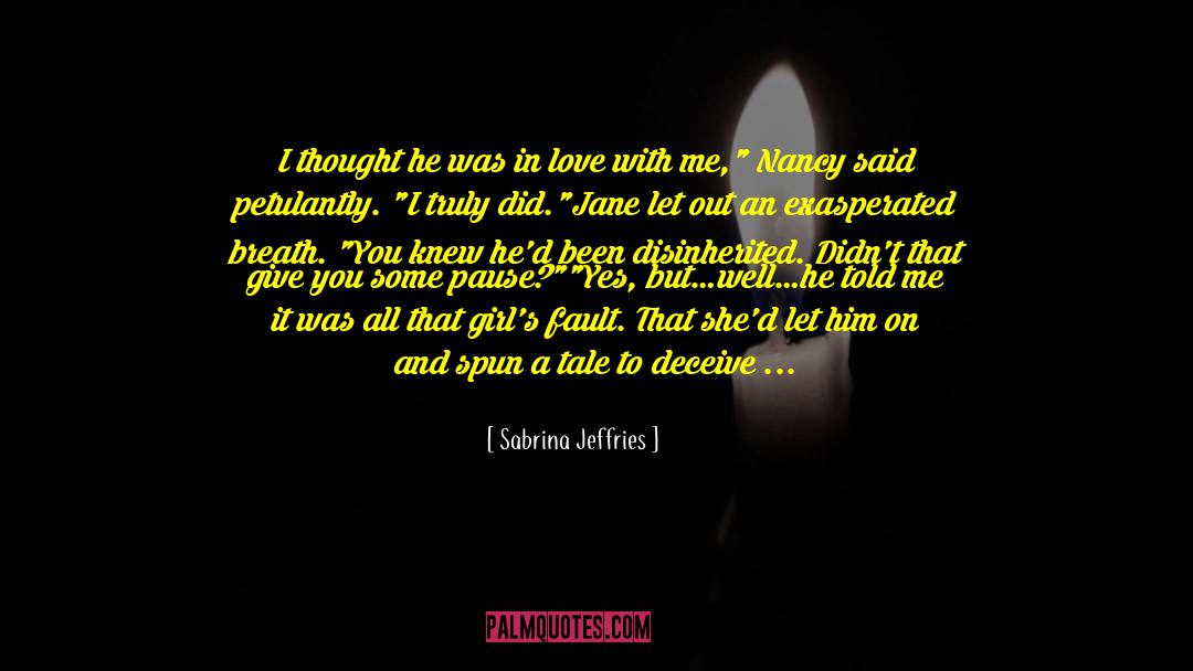 Being Lucky To Have Found Love quotes by Sabrina Jeffries