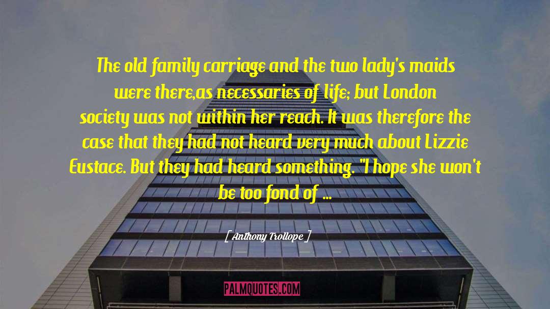 Being Married To A Soldiers quotes by Anthony Trollope