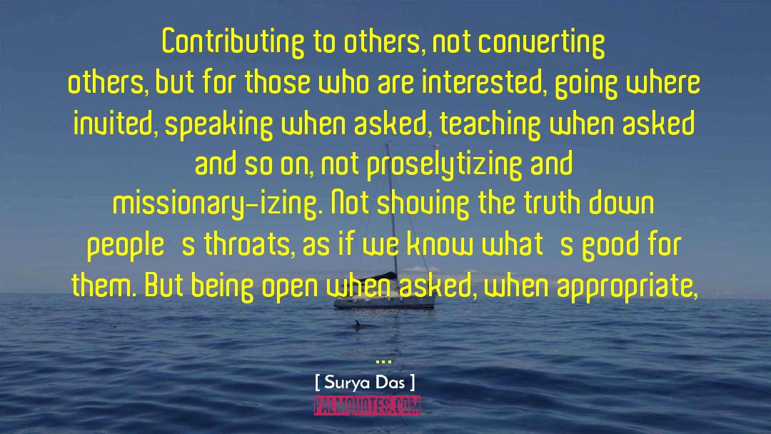 Being Open quotes by Surya Das