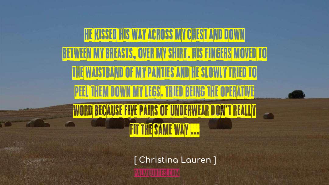 Being Over Sensitive quotes by Christina Lauren