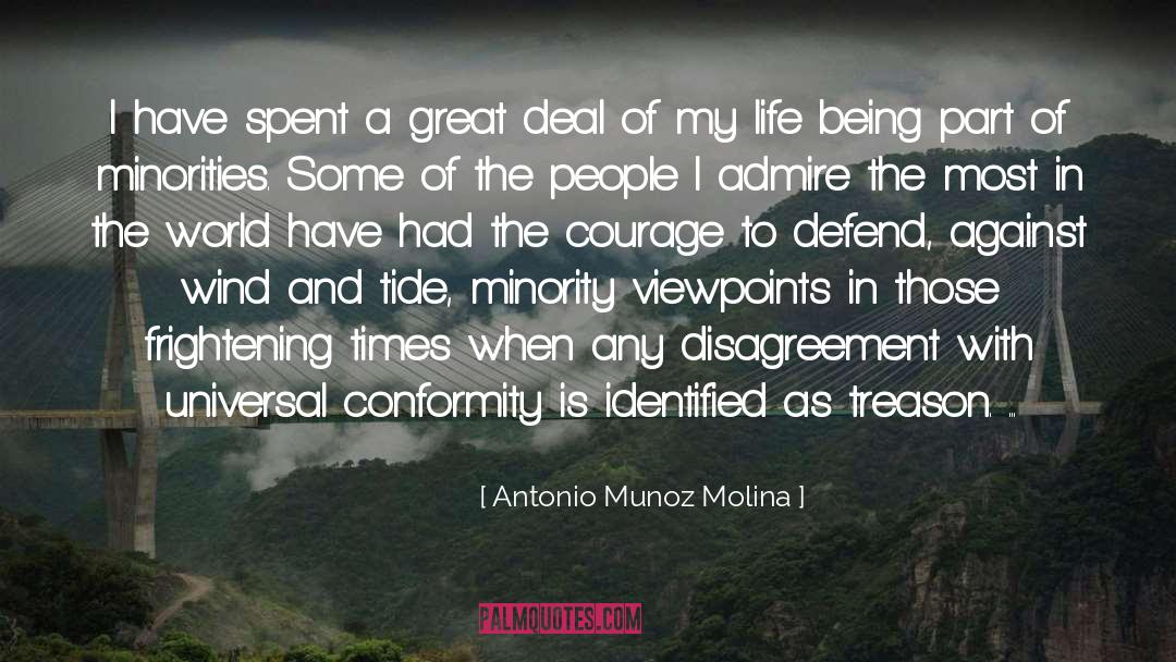 Being Part Of quotes by Antonio Munoz Molina