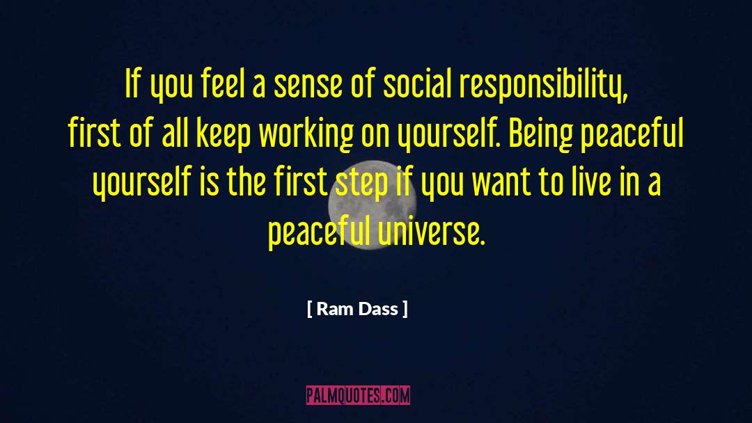 Being Peaceful quotes by Ram Dass