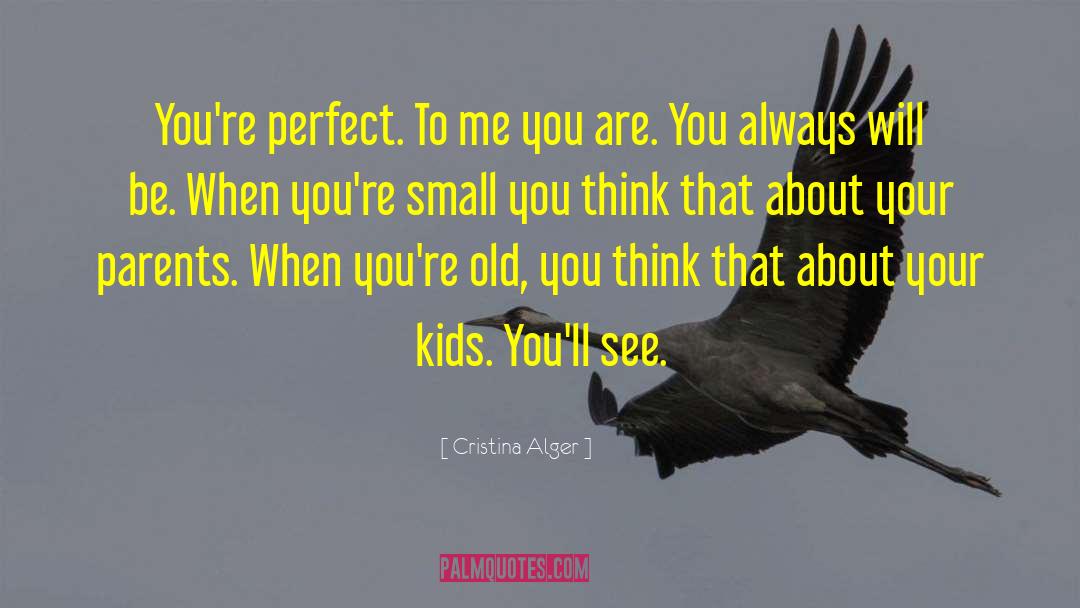 Being Perfect To Me quotes by Cristina Alger