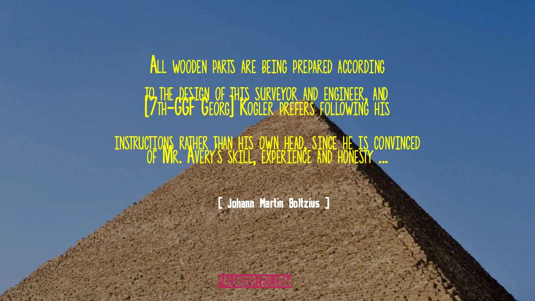 Being Prepared quotes by Johann Martin Boltzius