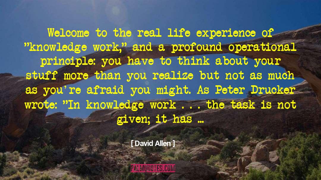 Being Productive In Life quotes by David Allen