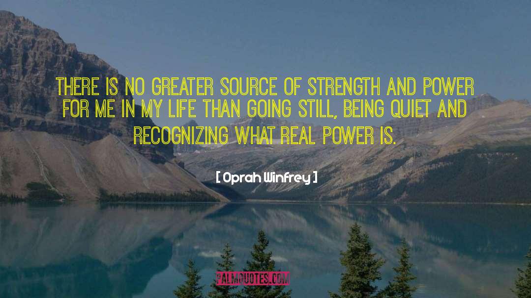 Being Quiet quotes by Oprah Winfrey