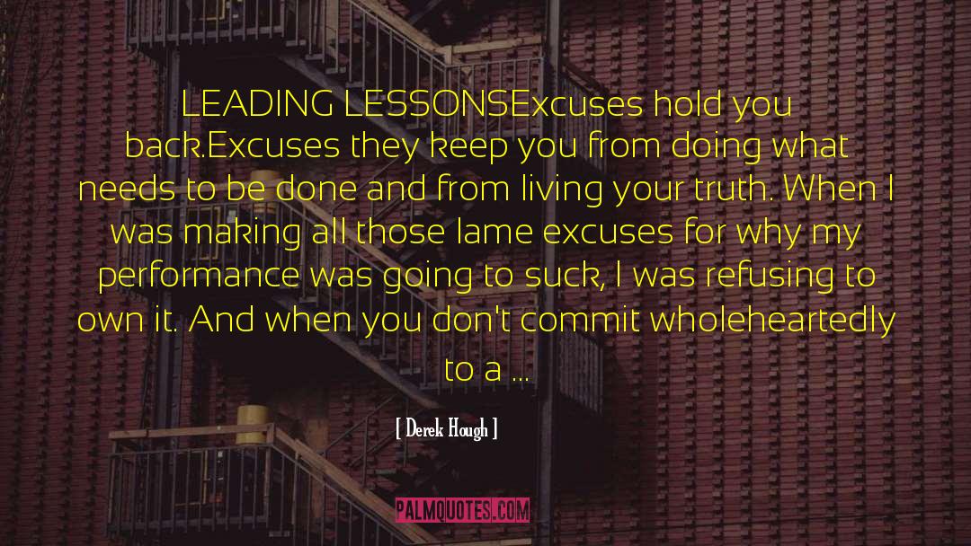 Being Responsible For Your Actions quotes by Derek Hough