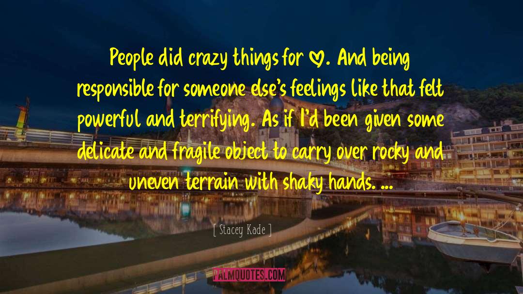 Being Responsible quotes by Stacey Kade