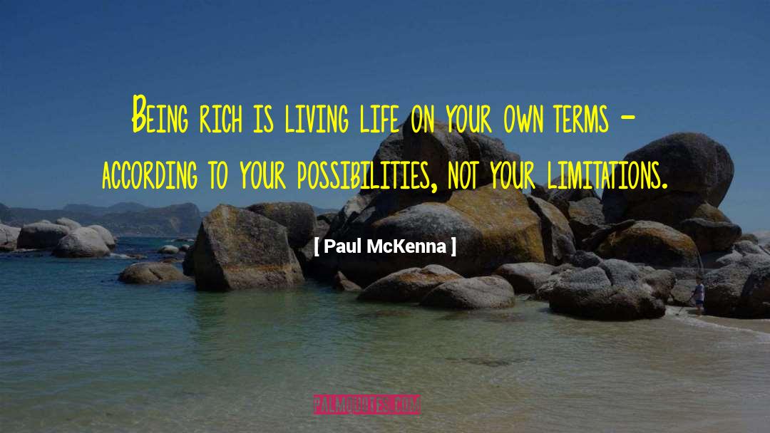 Being Rich quotes by Paul McKenna