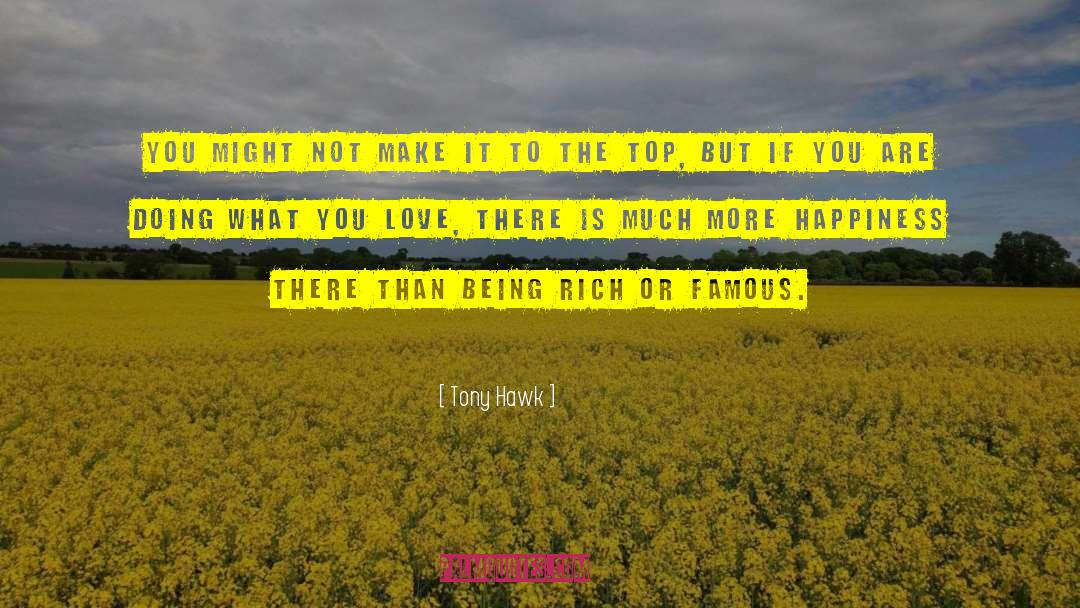 Being Rich quotes by Tony Hawk
