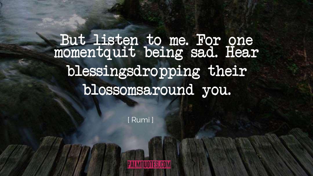 Being Sad quotes by Rumi