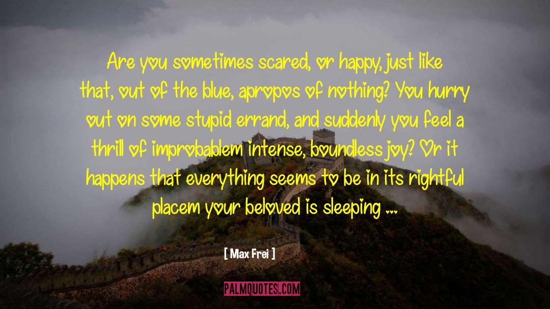 Being Scared Of Yourself quotes by Max Frei