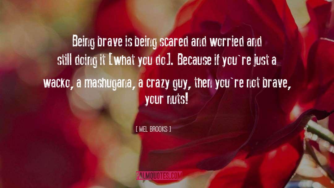 Being Scared quotes by Mel Brooks