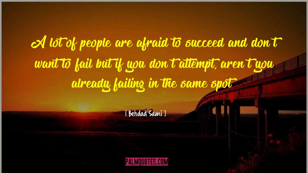 Being Setup To Fail quotes by Behdad Sami