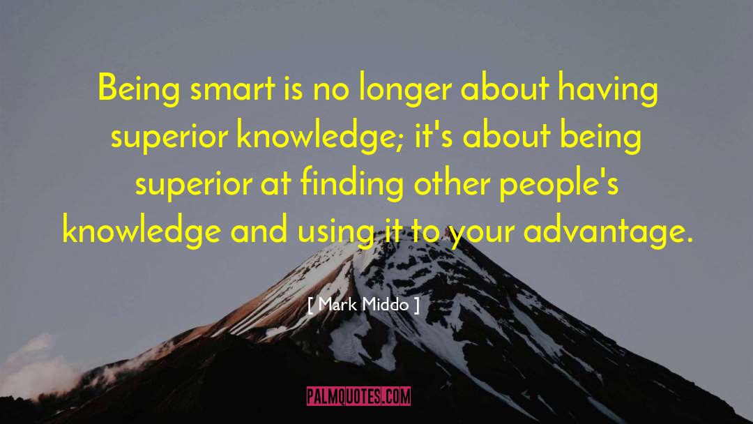 Being Smart quotes by Mark Middo