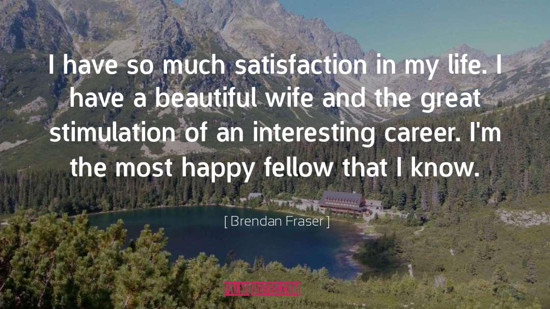 Being So Happy In Life quotes by Brendan Fraser