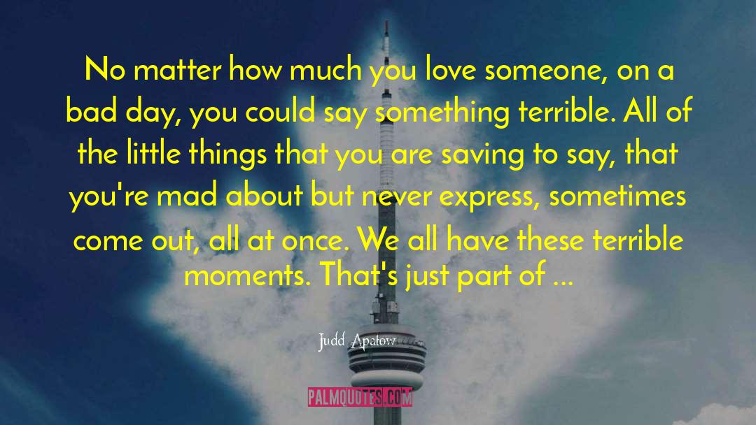 Being Sorry quotes by Judd Apatow