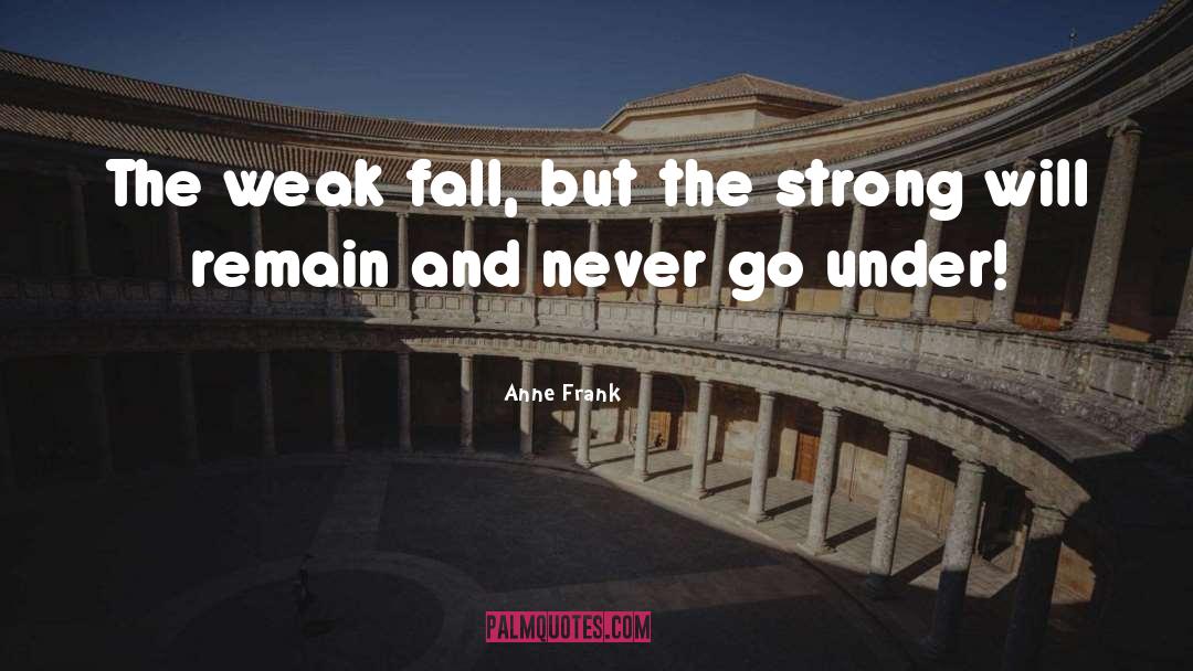 Being Strong quotes by Anne Frank