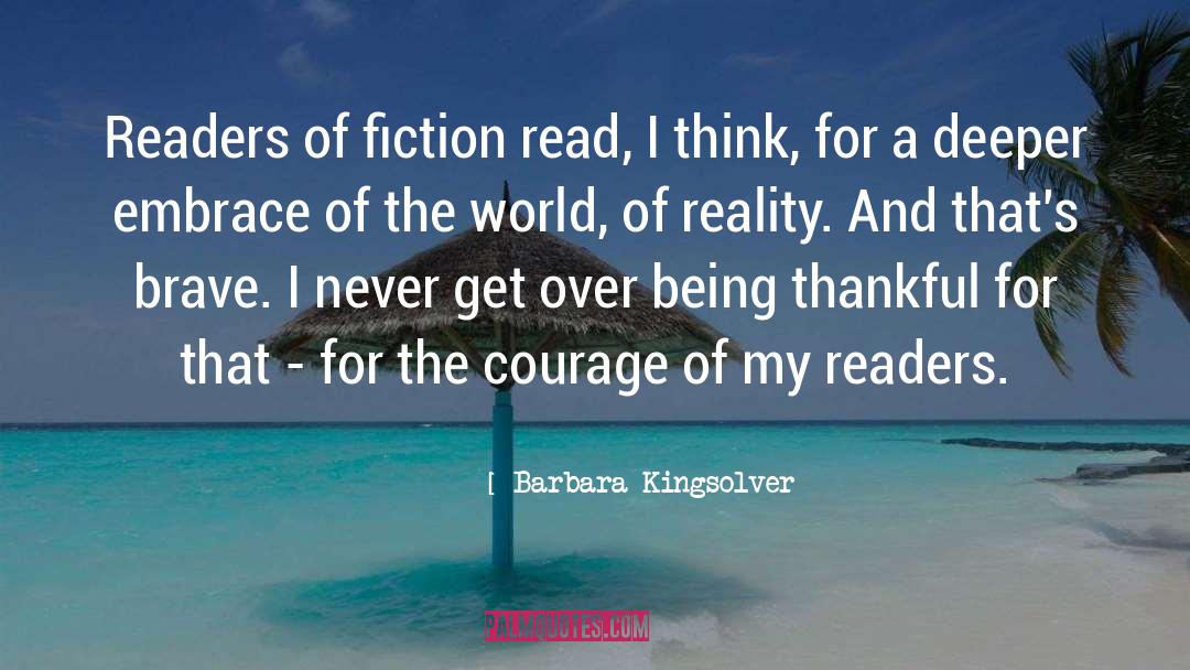 Being Thankful Despite Circumstances quotes by Barbara Kingsolver