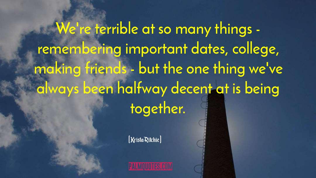 Being Together quotes by Krista Ritchie