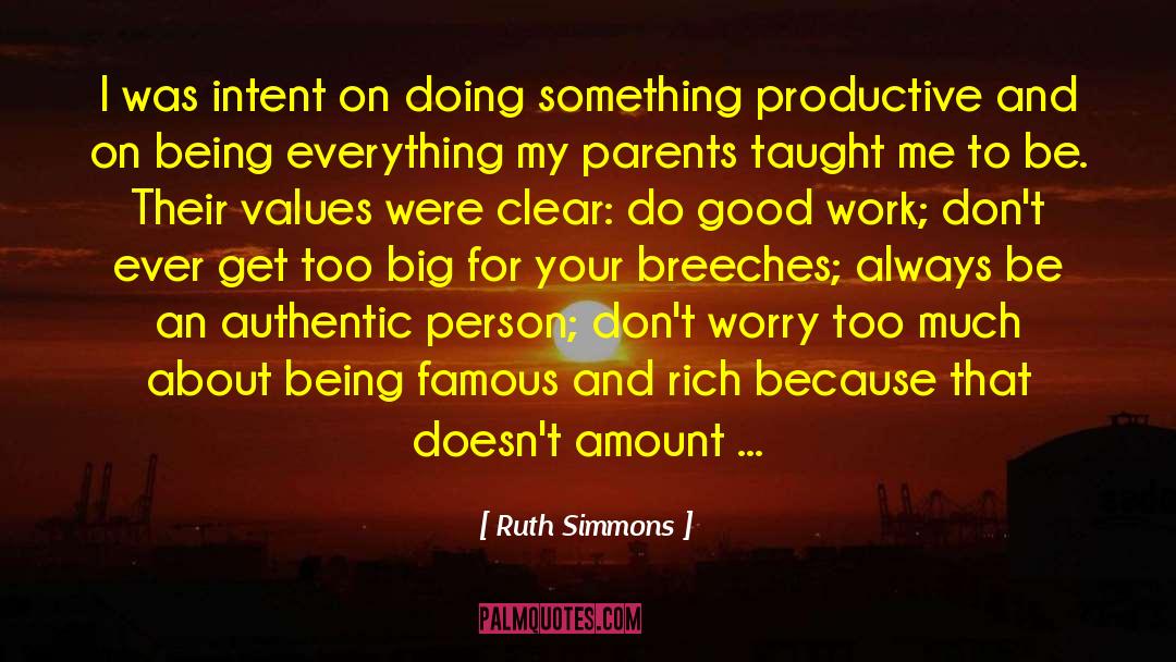 Being Too Busy quotes by Ruth Simmons