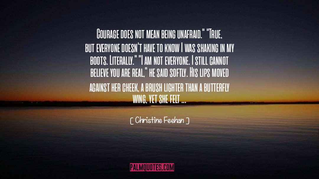 Being Unafraid quotes by Christine Feehan
